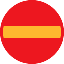 Download free round direction prohibited icon